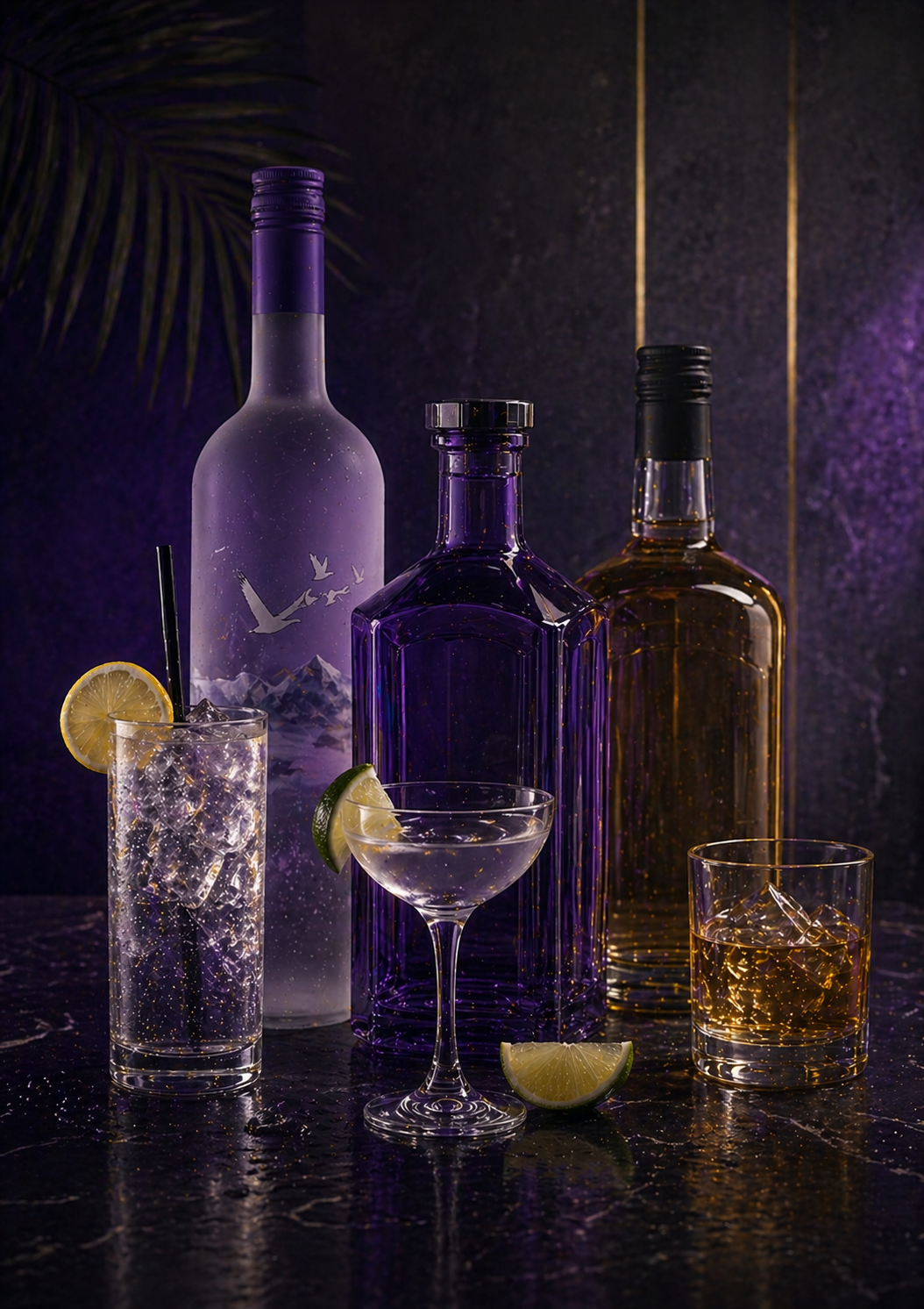 Liquor selection at Showgirls Seattle nightclub