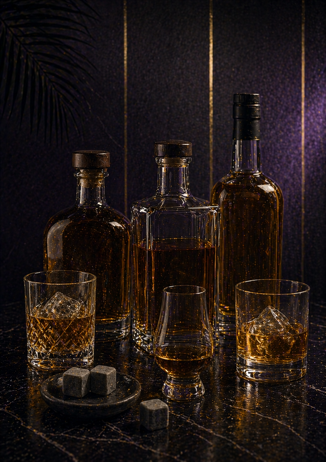 Whiskey and bourbon selection at Showgirls Seattle